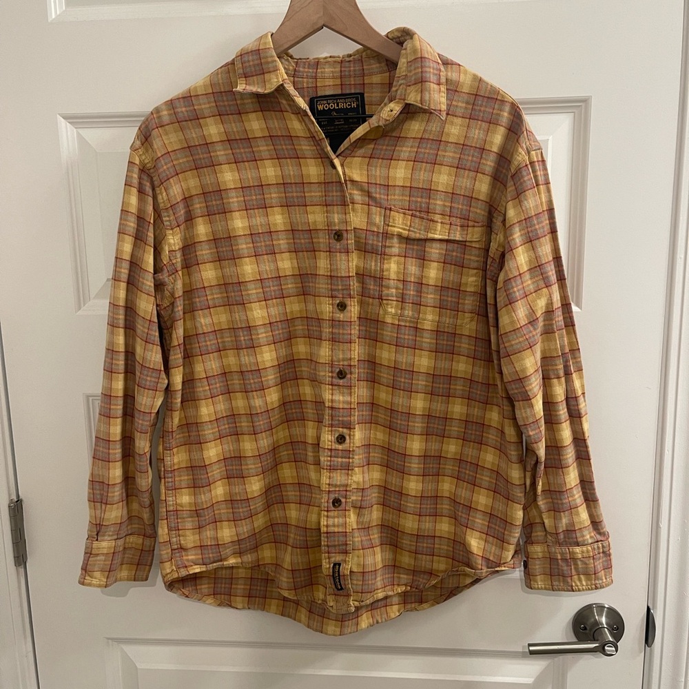 Woolrich Yellow Plaid Shirt